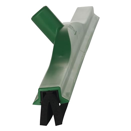 Vikan 77542 Squeegee,Fixed Head,Floor,24",PP/RB,Green