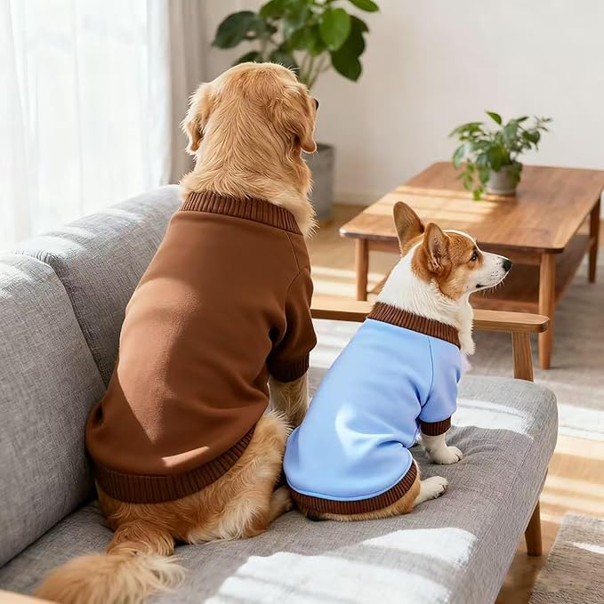 Custom Dog Hoodie, Personalized Sweatshirt with Photo Text Name Logo, Customized Hooded Sweater for Small Medium Large Dogs & Cats (Coffee, Medium)