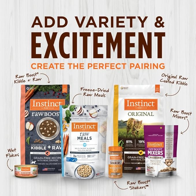 Instinct Raw Boost, Natural Dry Dog Food with Freeze Dried Pieces, High Protein, Grain Free Recipe - Real Beef, 3.5 lb. Bag