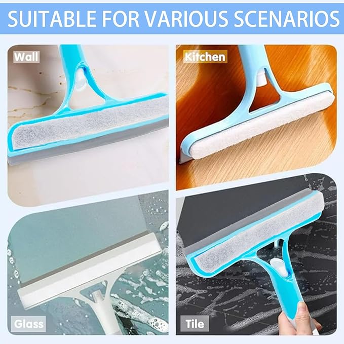 3 in 1 Spray Squeegee, Window Squeegee with Sprayer, Spray WindowSqueegee Cleaner with Spray Bottle for Car, Home, Kitchen Windows