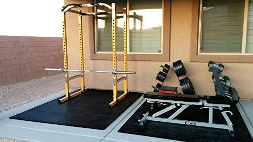 American Floor Tiles - Heavy Duty Stall Tiles - Stable/Horse Tiles - Thick, Durable Rubber Flooring Solid Black 10' x 16' Set 1/2" Thick (40 Tiles Total)