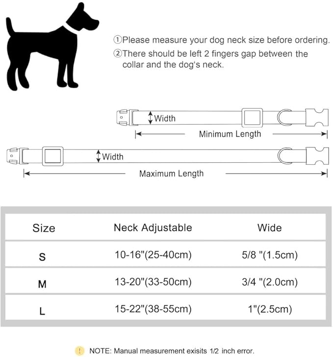 PET ARTIST Dog Collars for Medium Dogs, Soft Padded Premium Nylon Dog Collar with Quick Release Metal Buckle, Durable & Adjustable Pet Collars for Boy Gifts, Green, M (Fit 13-20")