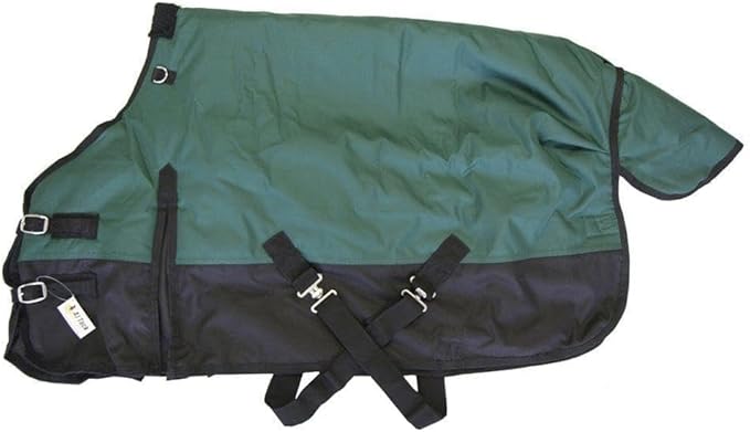 AJ Tack 1200D Waterproof Winter Pony Blanket - 300g Heavyweight Turnout with Fleece Collar, Shoulder Gussets & Tail Flap - Camouflage 60"