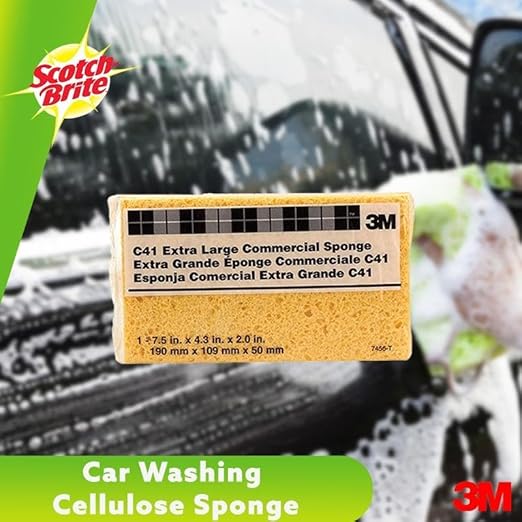 3M Extra Large Commercial Sponge – Durable, Highly Absorbent Cleaning Sponge for Heavy-Duty Tasks