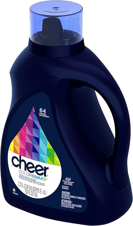 Cheer Liquid Laundry Detergent, 64 Loads, 92 fl oz, HE Compatible