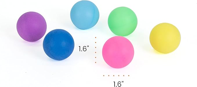 Catstages Tower of Tracks Replacement Balls, 6-Pack Lightweight Cat Toy Balls for Track Toys, Multicolored