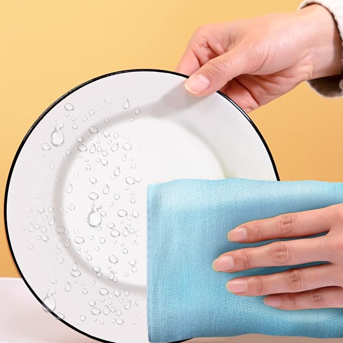 Heavy Duty Scour Pads Sponge Dish Scrubber Non-Scratch Green Reusable Household Scrub Pads for Kitchen and Dish Cleaning Tool (20Pcs Sponge+3Pcs Clean Towel)