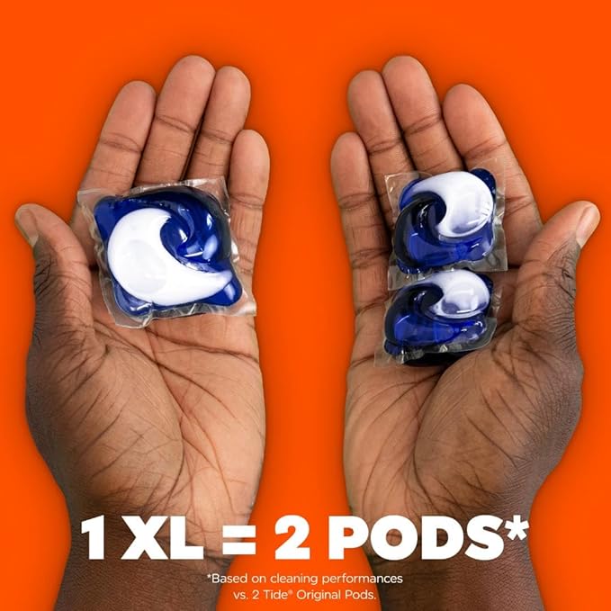 Tide Odor Defense + Oxi Laundry Detergent Pacs, Original Scent, 25 Count, Advanced Odor + Stain Fighter, laudry soap washing detergent pacs