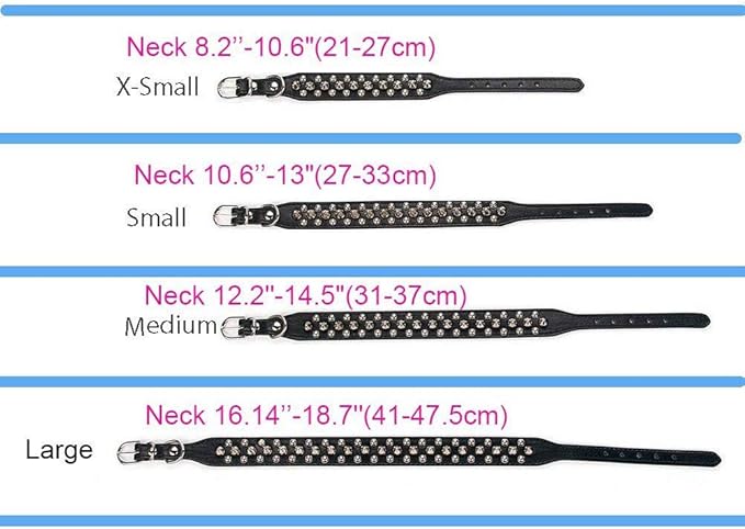 Spiked Dog Collar Soft Pu Leather Mushrooms Rivet Spike Studded Puppy Adjustable Pet Collars for Small Breeds (XS, Purple)