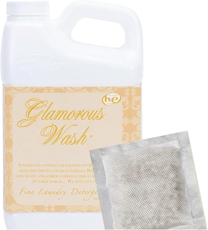 Tyler Candle Company Wash Laundry Detergent 64 Oz Kathina (Bundle with Sachet Pouch) m