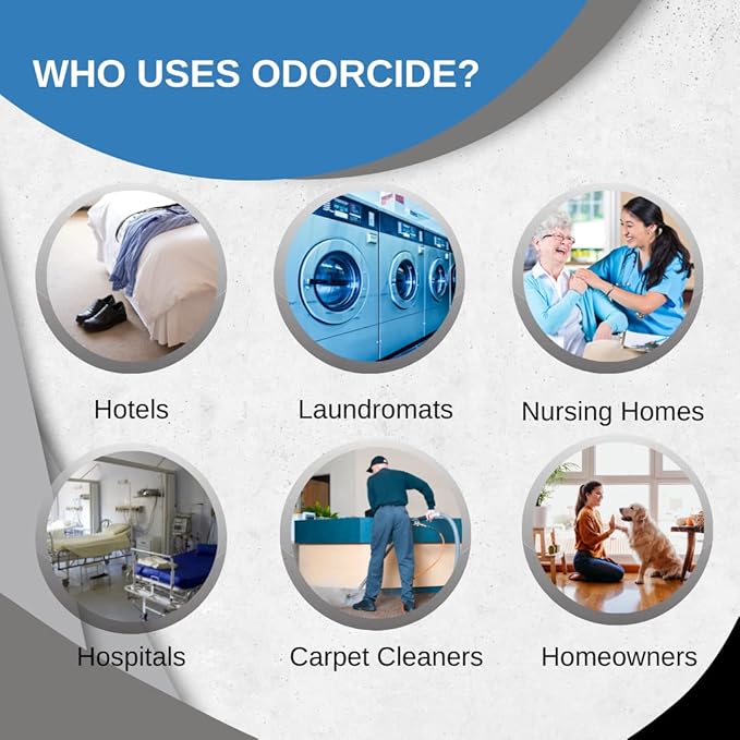 Odorcide – 32 oz Fresh Linen Scent Spray Laundry Odor Eliminator for Strong Odor, All Laundry Uses – Safe, Non-Enzymatic Odor Neutralizer – Laundry Odor Remover for Smoke, Sweat & Pet Odors (32 oz)