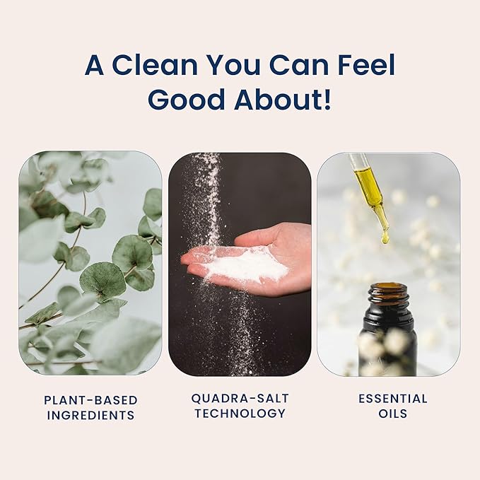 Truly Free Natural Laundry Detergent for Sensitive Skin | Eco Friendly, Plant Based, Baby Clothes Safe | Clean & Easy Powder to Liquid, 3 Pack Detergent + 1 Refillable Jug | Unscented, 150 Loads