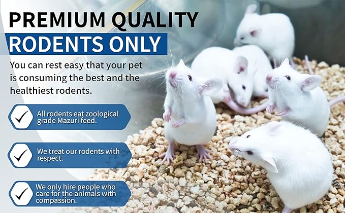 MiceDirect Frozen Weanling Mice Feeders Juvenile Ball Python Adult Corn (150 Count)