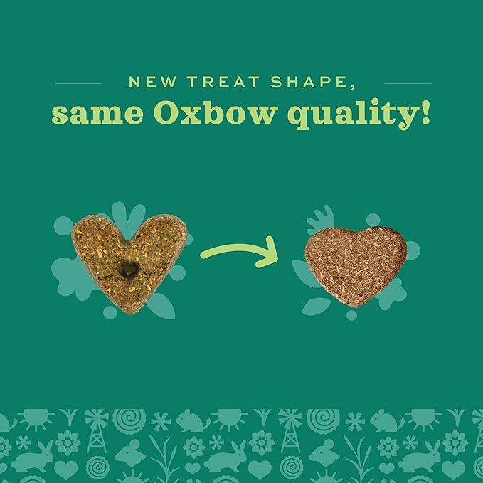Oxbow Simple Rewards Baked Bell Pepper Treats, Rabbit & Guinea Pig Treats Made with Timothy Hay, Healthy Guinea Pig, Hamster & Bunny Snack, Timothy for Rabbit, Made in USA, 3 oz Bag
