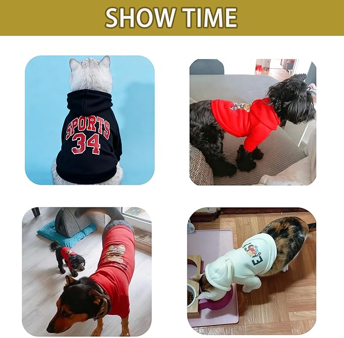 Custom Dog Hoodie, Personalized Sweatshirt with Photo Text Name Logo, Customized Hooded Sweater for Small Medium Large Dogs & Cats (Purple, XXX-Large)