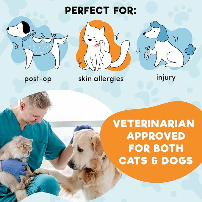 BENCMATE Inflatable Dog Cone Collar Alternative, Soft Dog Cone for Small Medium Large Dogs and Cats, Neck Recovery ECollar Donut Collar After Surgery (XXLarge, Shark)