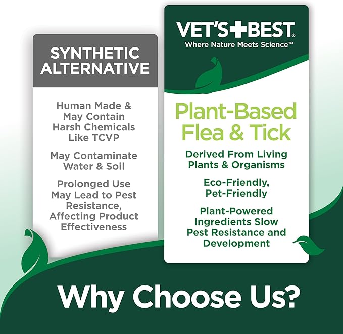 Vet’s Best Flea and Tick Home Spray – Plant-Based Flea and Tick Treatment for Dogs and Indoor Use – Natural Essential Oil Spray for Flea Control in The Home – Made in USA – 96 oz Refill