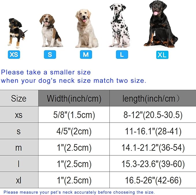 DOGWONG St. Patrick Dog Collar, Comfortable Adjustable Green Clover Pattern Dog Collar for Large Male Female Dogs,L
