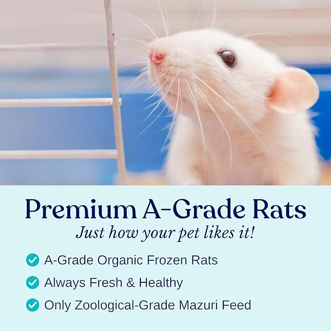 MiceDirect EST. 2003 200 Frozen Mice Fuzzie Feeders Snake Food for Juvenile Hognose Corn milks (1.25-1.5 in) (800 Grams Min)