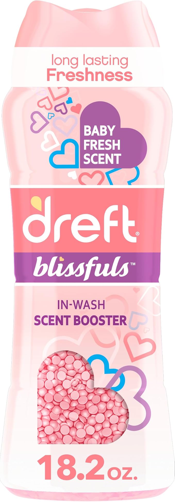 Dreft Blissfuls In-Wash Laundry Scent Booster Beads, Baby Fresh Scent, 18.2 oz