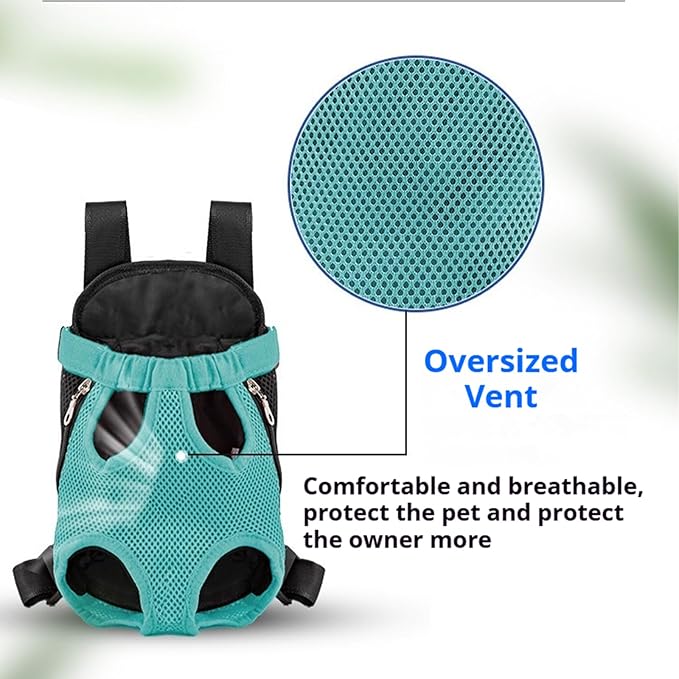 Portable Pet Carrier Backpack, Adjustable Pet Front Cat Dog Carrier Backpack Travel Bag for Small Medium Dogs Cats Puppies, Cat Backpack Carrier for Hiking Cycling (C, S)