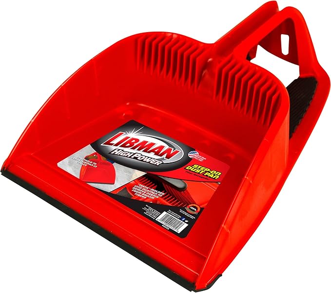 Libman 2125 Step-On Dust Pan with Molded Cleaning Teeth