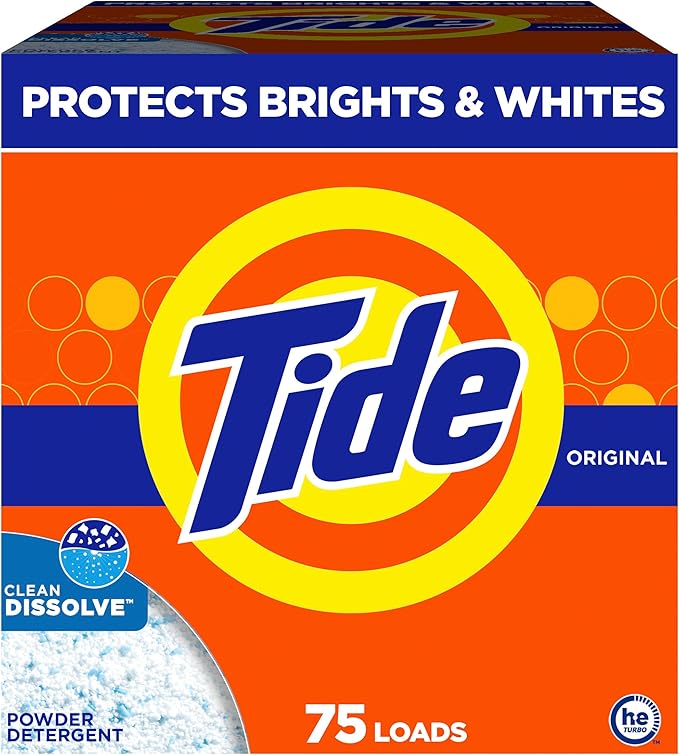 Tide Powder Laundry Detergent, Original Scent, 75 Loads, 85 oz