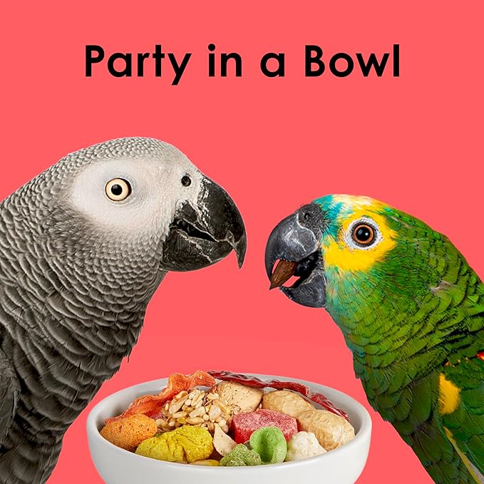 Kaytee Fiesta Parrot Food, Nutritious and Fun Blend, Supports Skin, Feather, Digestion, Brain and Heart Health, 4.5 pounds