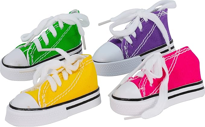 Bonka Bird Toys 24 Mini Sneakers Foot Beak Chew Throw Parrot Parakeet Quaker Budgie Finch Cockatoo