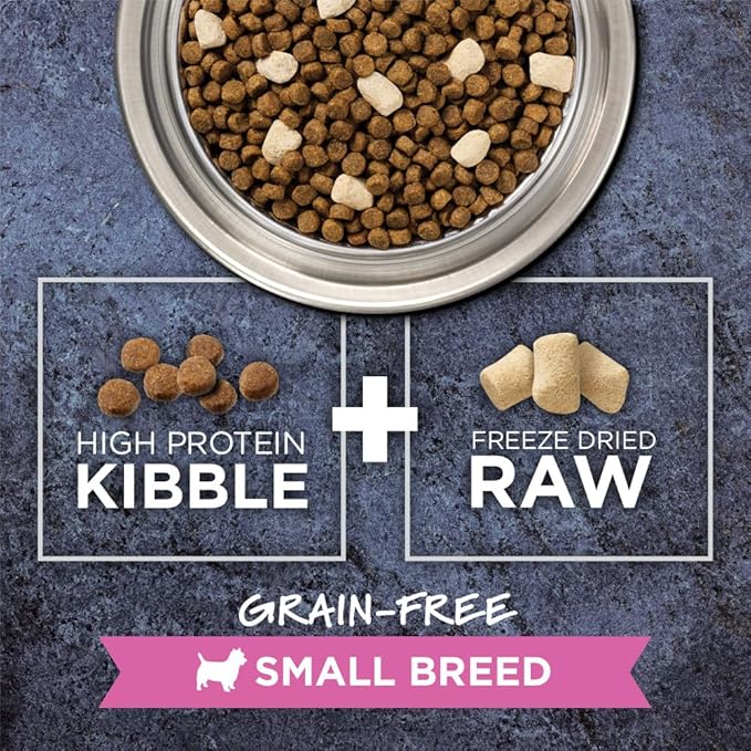 Instinct Raw Boost Small Breed, Natural Dry Dog Food with Freeze Dried Pieces, High Protein, Grain Free Recipe - Real Chicken, 4 lb. Bag