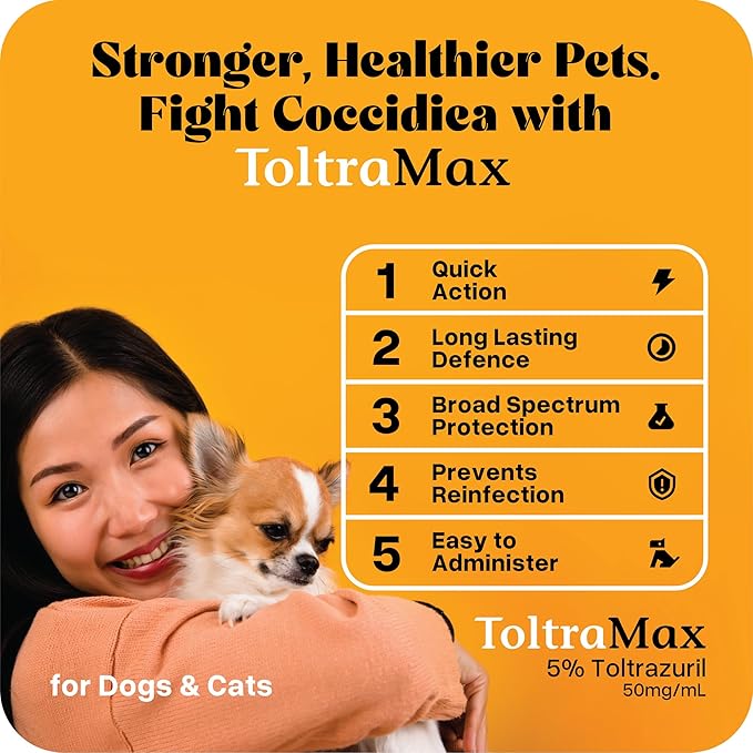 Toltrazuril 5.0% for Horses, Dogs, Cats, 1/2 Gallon, for Non-Food Chain Animals