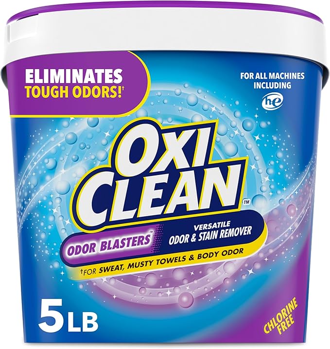 OxiClean Odor Blasters Versatile Odor and Laundry Stain Remover Powder, 5 lb