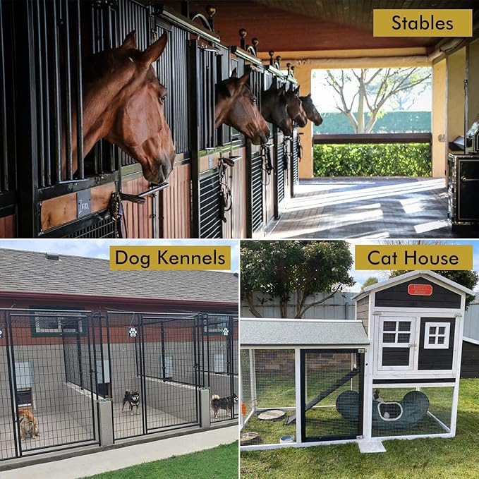 Acrylic Horse Stall Name Plate, 2.4" x 8" Personalized Stall Signs, UV Protected, Custom Pet Name Sign, All Weather Adhesive, Mounting (Rose Gold, Style 4)